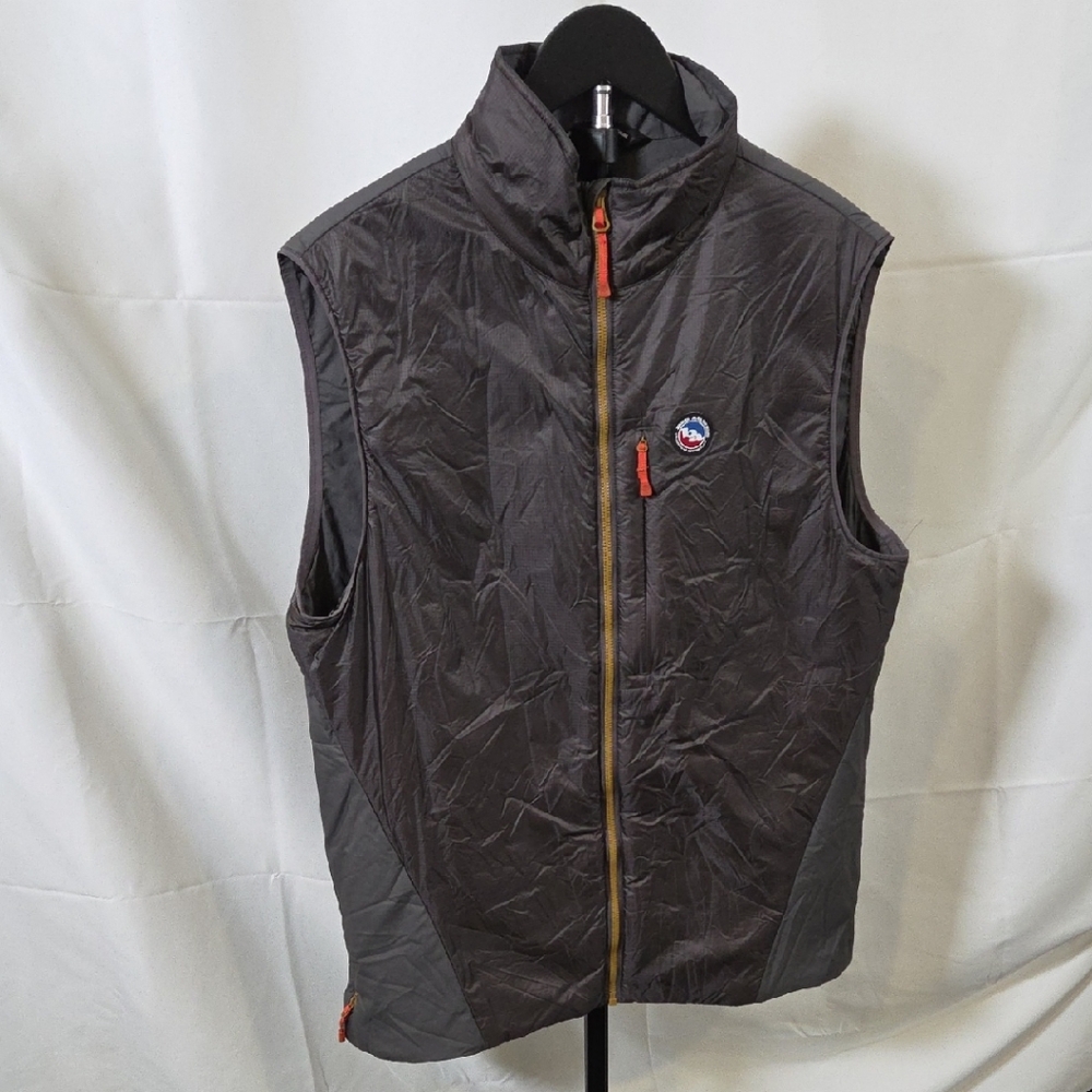 Men's Big Agnes Smokin' Axle Gray Puffer Vest Medium